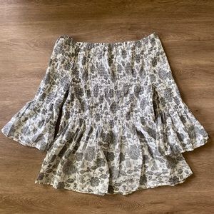 IVANKA TRUMP Off the Shoulder Blouse White Small